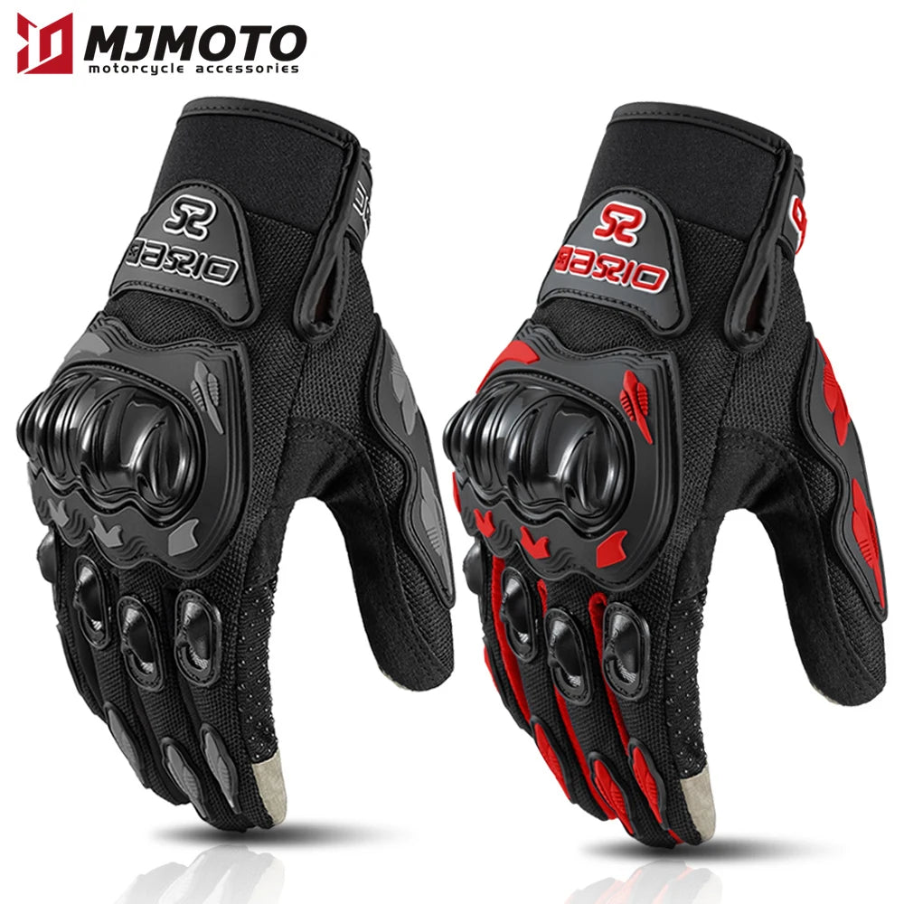 BreezeRider TouchTech Motorcycle Gloves: Premium Grip and Durability for Summer Adventures